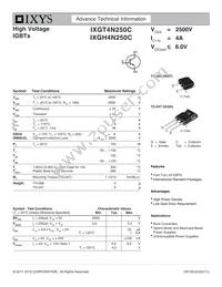 IXGT4N250C Datasheet Cover