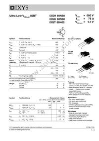 IXGT60N60 Datasheet Cover