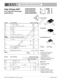 IXGV25N250S Datasheet Cover