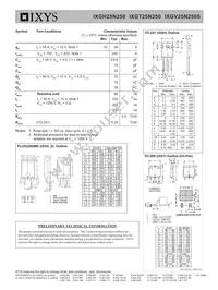 IXGV25N250S Datasheet Page 2