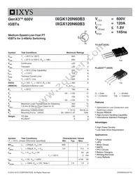 IXGX120N60B3 Datasheet Cover