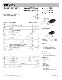 IXGX400N30A3 Datasheet Cover