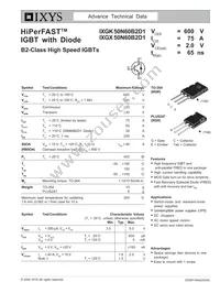 IXGX50N60B2D1 Datasheet Cover