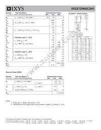 IXGX72N60C3H1 Datasheet Page 2
