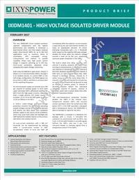 IXIDM1401 Datasheet Cover