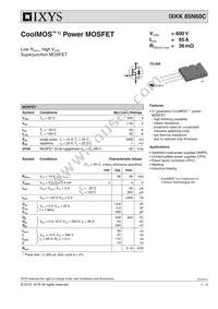 IXKK85N60C Datasheet Cover