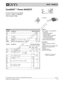 IXKP13N60C5 Datasheet Cover