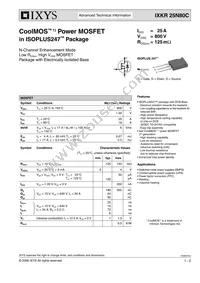 IXKR25N80C Datasheet Cover