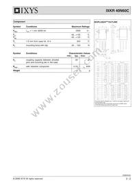 IXKR40N60C Datasheet Page 2