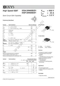 IXSA20N60B2D1 Datasheet Cover