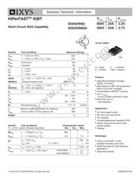 IXSH24N60A Datasheet Cover