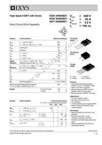 IXSK30N60BD1 Datasheet Cover