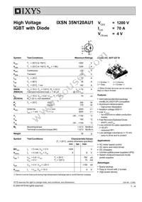 IXSN35N120AU1 Datasheet Cover
