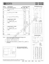 IXSP15N120B Datasheet Page 2