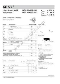 IXST30N60B2D1 Datasheet Cover