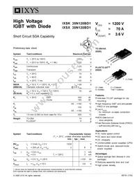 IXSX35N120BD1 Datasheet Cover