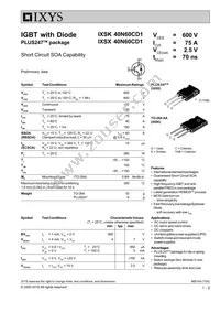 IXSX40N60CD1 Datasheet Cover