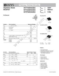 IXTA08N50D2 Datasheet Cover