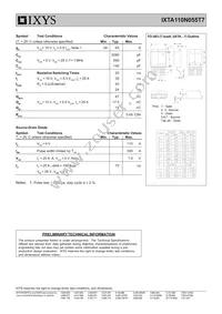 IXTA110N055T7 Datasheet Page 2