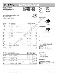 IXTA110N12T2 Datasheet Cover