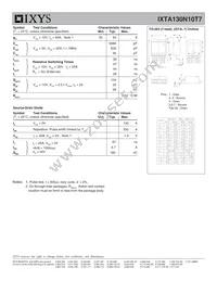 IXTA130N10T7 Datasheet Page 2