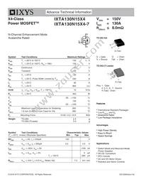 IXTA130N15X4-7 Datasheet Cover