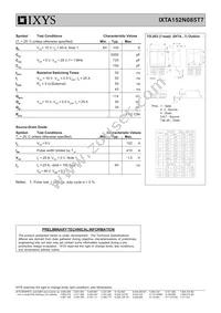 IXTA152N085T7 Datasheet Page 2