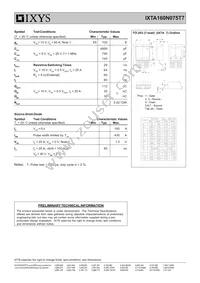 IXTA160N075T7 Datasheet Page 2