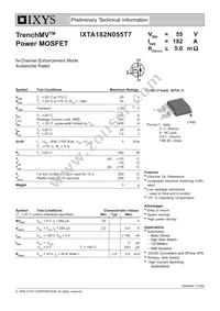 IXTA182N055T7 Datasheet Cover