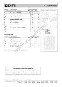 IXTA220N055T7 Datasheet Page 2