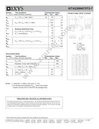 IXTA230N075T2-7 Datasheet Page 2