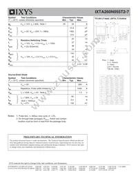 IXTA260N055T2-7 Datasheet Page 2
