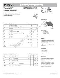 IXTA300N04T2-7 Datasheet Cover