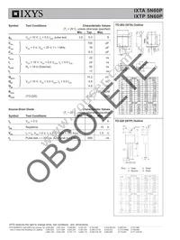 IXTA5N60P Datasheet Page 2