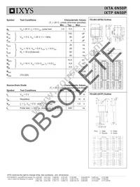 IXTA6N50P Datasheet Page 2