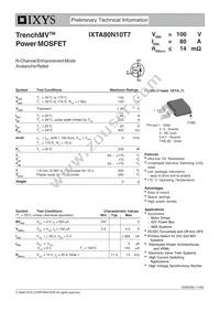 IXTA80N10T7 Datasheet Cover