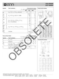 IXTA8N50P Datasheet Page 2