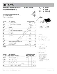 IXTB62N50L Datasheet Cover