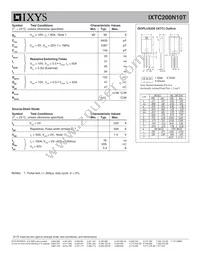 IXTC200N10T Datasheet Page 2