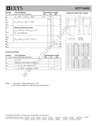 IXTF1N400 Datasheet Page 2