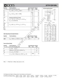 IXTH12N100L Datasheet Page 2