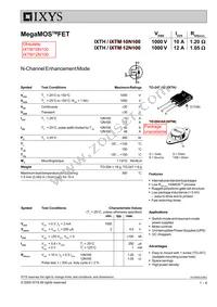 IXTH12N120 Datasheet Cover