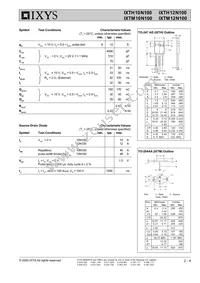 IXTH12N120 Datasheet Page 2