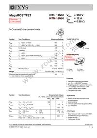 IXTH12N90 Datasheet Cover