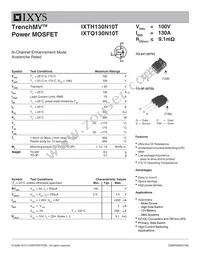 IXTH130N10T Datasheet Cover