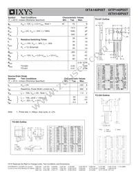 IXTH140P05T Datasheet Page 2