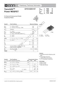 IXTH160N15T Datasheet Cover