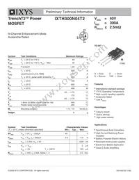 IXTH300N04T2 Datasheet Cover