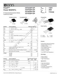 IXTH36P15P Datasheet Cover