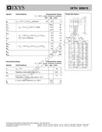 IXTH60N15 Datasheet Page 2